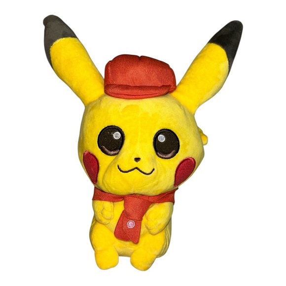 RARE Pokemon Center Japan Staff Pikachu Café Plush Authentic - Picture 1 of 4